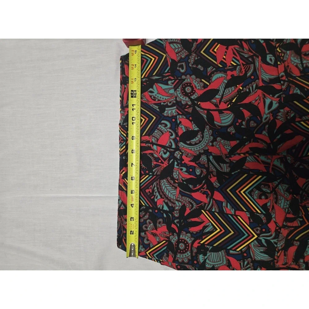 Lularoe Leggings Womens Tall & Curvy‎ Paisley Chevron Soft Stretch Pants Yoga - Picture 3 of 5